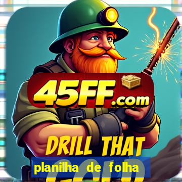 planilha de folha de pagamento